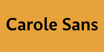 Carole Sans Variable Font Poster 1