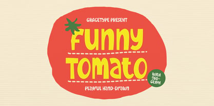 Funny Tomato Font Poster 1