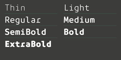 Mainboard Mono Font Poster 9