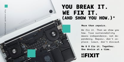 Mainboard Mono Font Poster 4