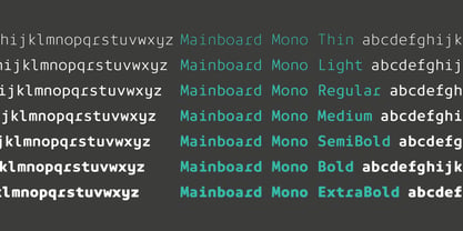 Mainboard Mono Font Poster 10