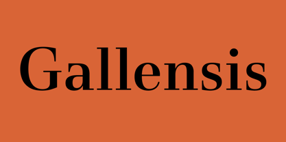 Gallensis Font Poster 1