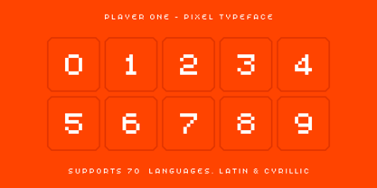 Player One Font Poster 8