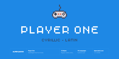 Player One Font Poster 1