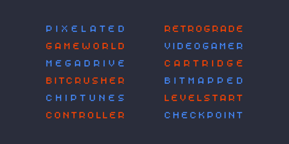 Player One Font Poster 6