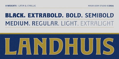 Landhuis Font Poster 1