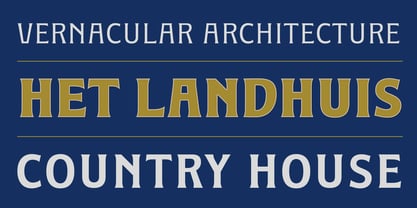 Landhuis Font Poster 11