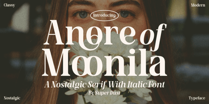 Anore of Moonila Font Poster 1