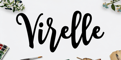 Virelle Font Poster 1