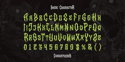 Alien Worms Font Poster 10