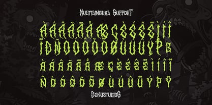 Alien Worms Font Poster 11