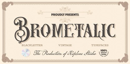 Brometalic Font Poster 1