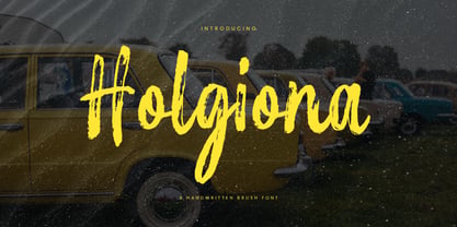 Holgiona Font Poster 1