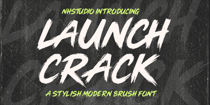 Launch Crack Font Poster 1