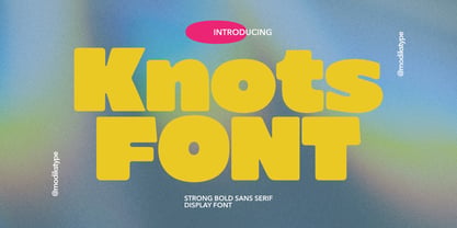 Knots Font Poster 1