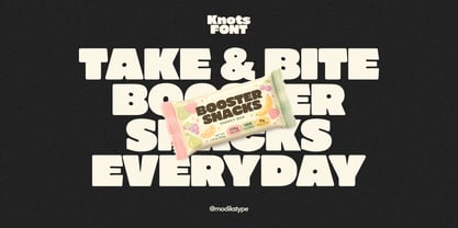 Knots Font Poster 4