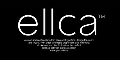 Ellica Font Poster 1
