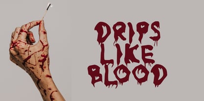 Grimooza Drippin Font Poster 3