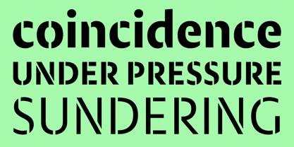 Modal Stencil Font Poster 2