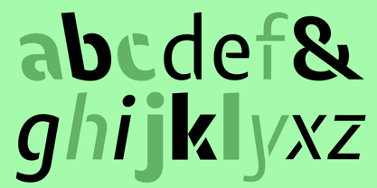 Modal Stencil Font Poster 3