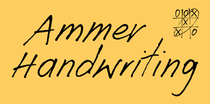 Ammer Handwriting Font Poster 1
