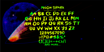 Moon Spark Font Poster 4