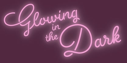 Neon Love Font Poster 2