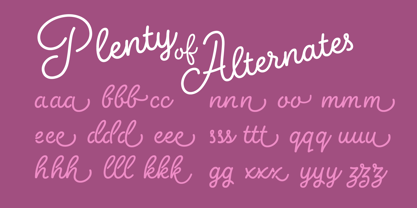 Neon Love Font Poster 3