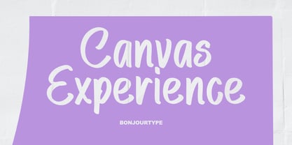 Canvas Experience Font Poster 1