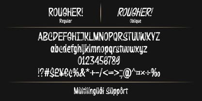 Rougher Font Poster 10