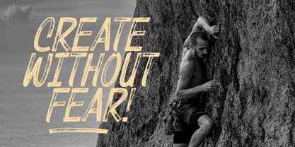 Rougher Font Poster 2