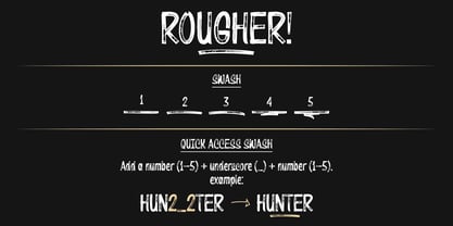 Rougher Font Poster 8