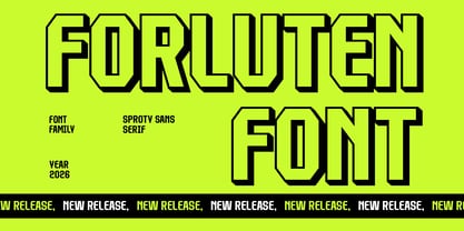 Forluten Font Poster 1