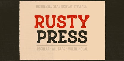 Rusty Press Font Poster 1