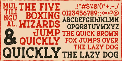 Rusty Press Font Poster 6