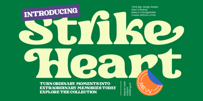Strike Heart Font Poster 1