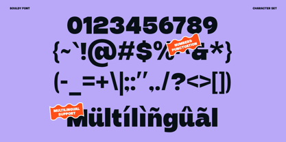 Bouldy Font Poster 10