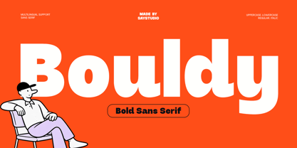 Bouldy Font Poster 1