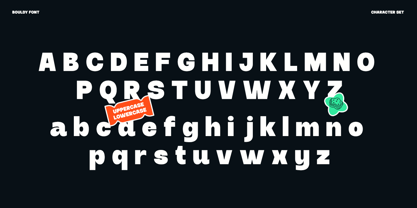 Bouldy Font Poster 9