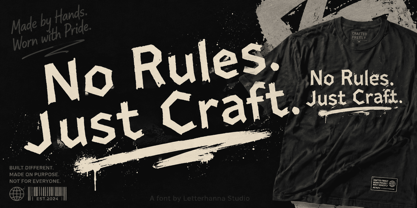 Roughcraft Font Poster 6