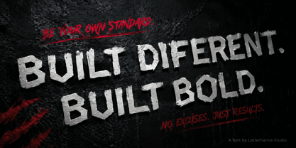 Roughcraft Font Poster 4