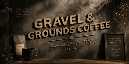 Roughcraft Font Poster 2