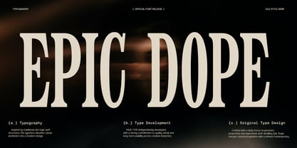 TRT Epic Dope Font Poster 1