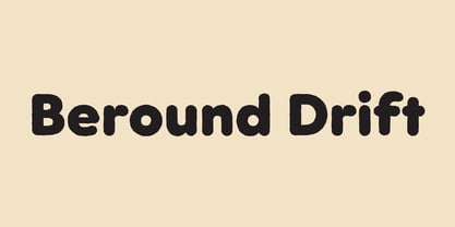 Beround Drift Font Poster 1