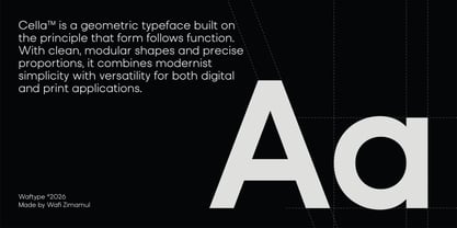 Cella Font Poster 2