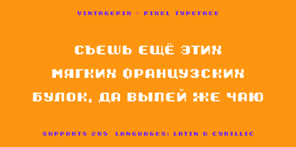 Vintagepix Font Poster 9