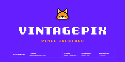 Vintagepix Font Poster 1