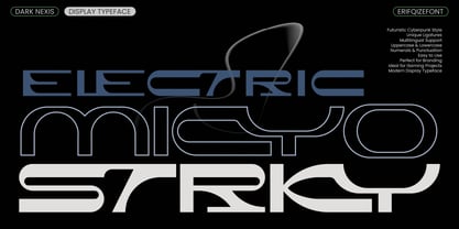 Dark Nexis Font Poster 10