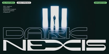 Dark Nexis Font Poster 1