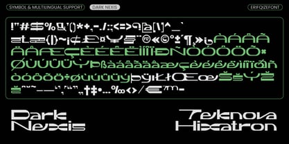 Dark Nexis Font Poster 7
